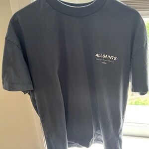 All Saint Underground Organic Cotton Logo Graphic Tee